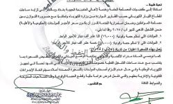 بالوثيقة: محافظة بغداد، تحدد سعر الأمبير للمولدات لشهر آب من 12 ألف دينار إلى 15 ألفاً.